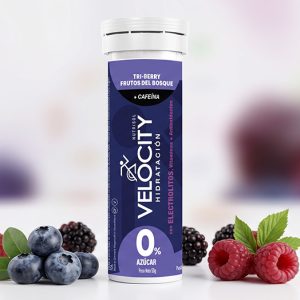 Alternative view of VELOCITY UNIDAD TUBO ELECTROLITOS CON VIT + ANTIOX SABOR FRUTOS DEL BOSQUE 10 TAB
