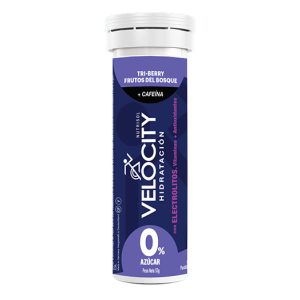 VELOCITY UNIDAD TUBO ELECTROLITOS CON VIT + ANTIOX SABOR FRUTOS DEL BOSQUE 10 TAB